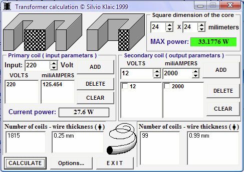 SMPS Transformer calculator SOFTWARE